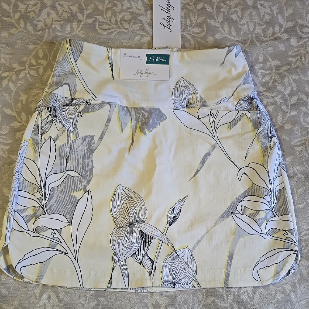 Cream Floral Women's Skirt